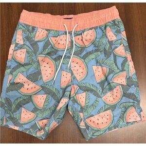 Valor Collective Swim Trunks Board Shorts Mens Size S Watermelon Unlined